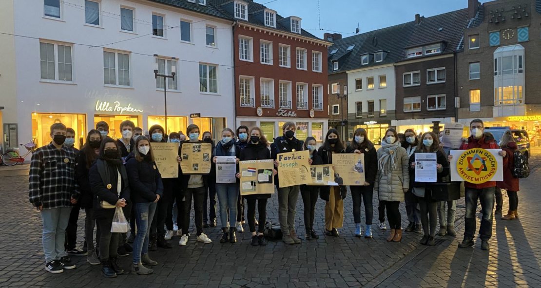 “Spurensuche gegen das Vergessen“ – Holocaust Gedenktag in Dorsten mit Schüler:innen der Jahrgangsstufe 9