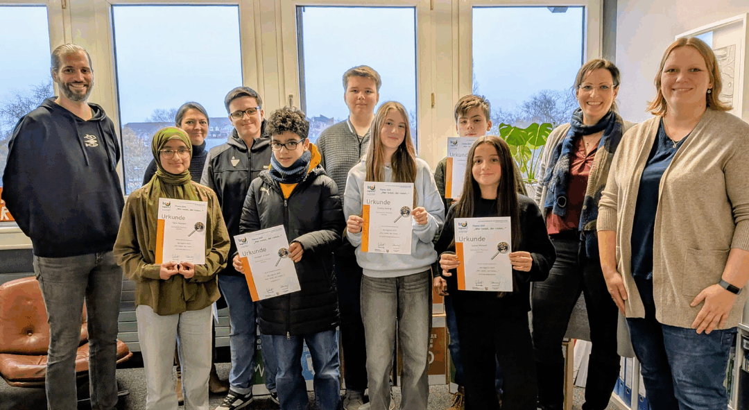 Wer rastet, der rostet! – Urkundenverleihung Wettbewerb bio-logisch!